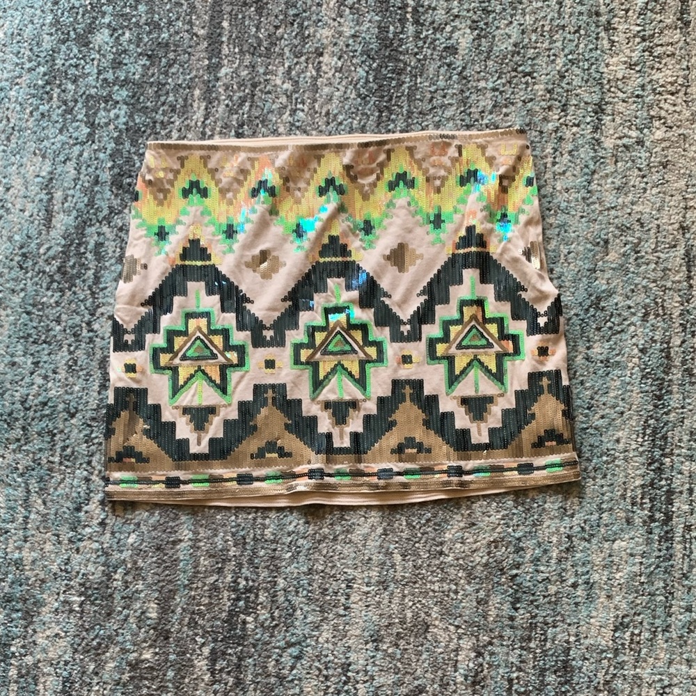 Express Sequin Skirt